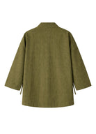 Kimono Vert Olive | Peignoir d'Or