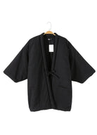 Manteau Kimono Noir | Peignoir d'Or Noir / M