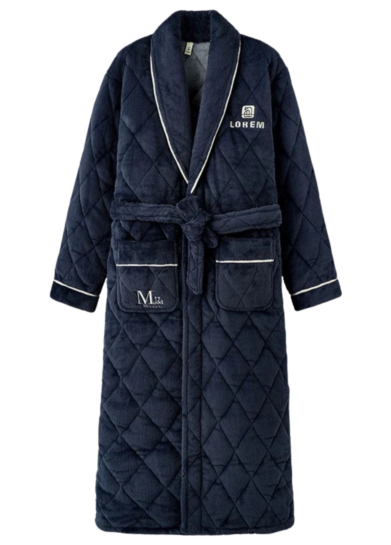 Peignoir Chaud | Peignoir d'Or Bleu Marine / L