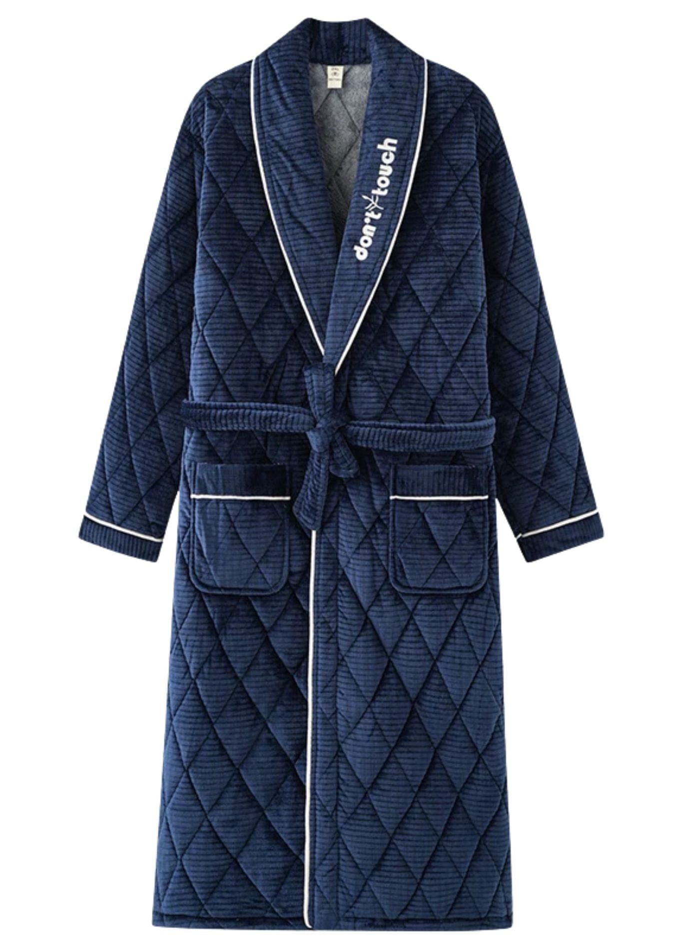 Peignoir Chaud | Peignoir d'Or Bleu Nuit / L