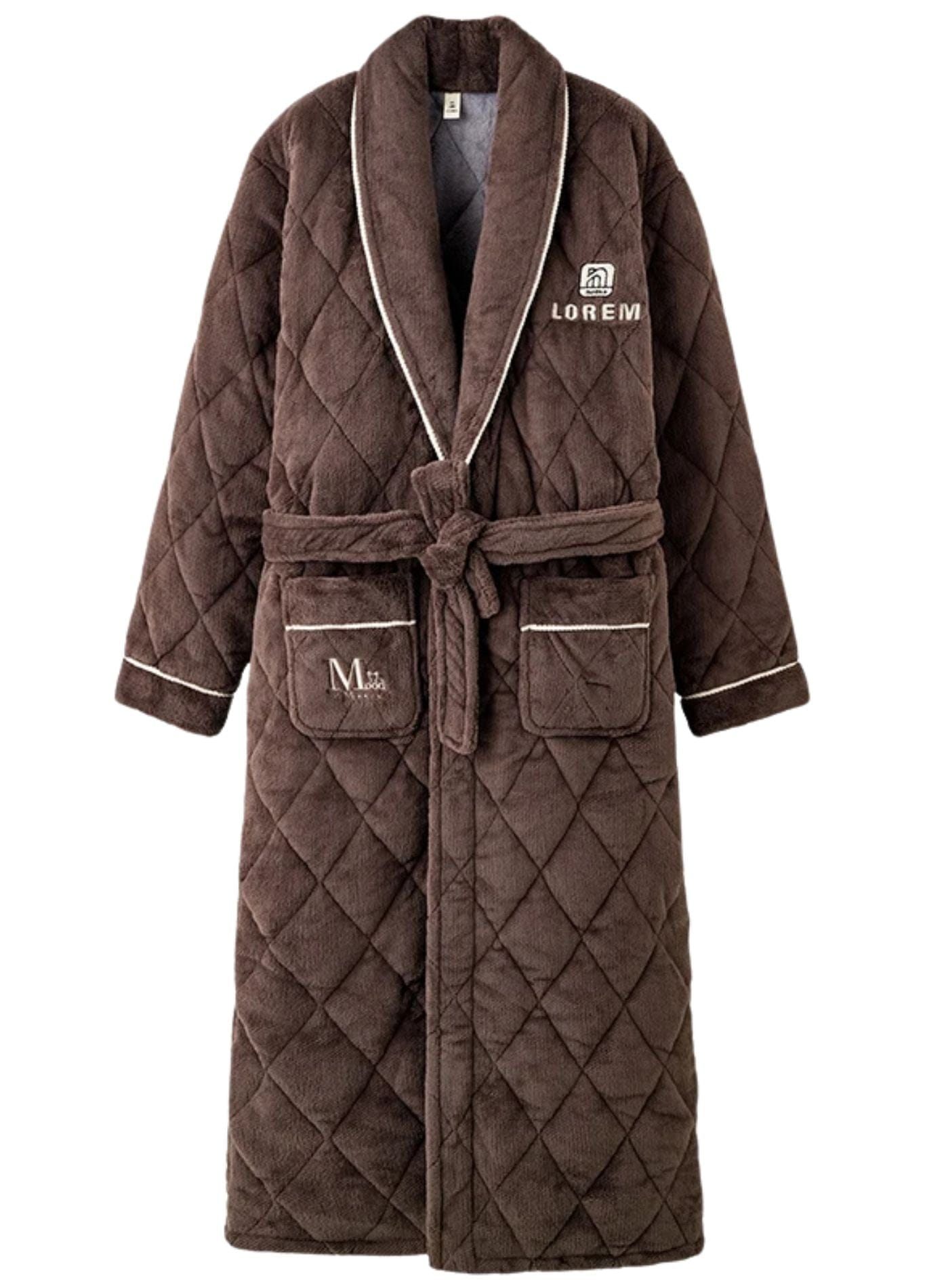 Peignoir Chaud | Peignoir d'Or Brun Foncé / L