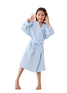 Peignoir Coton Enfant | Peignoir d'Or Bleu / 6A (100 - 120 cm)