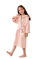 Peignoir Coton Enfant | Peignoir d'Or Rose / 6A (100 - 120 cm)