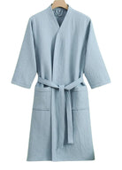 Peignoir Coton Femme | Peignoir d'Or Bleu Clair / M
