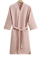 Peignoir Coton Femme | Peignoir d'Or Rose Pâle / M