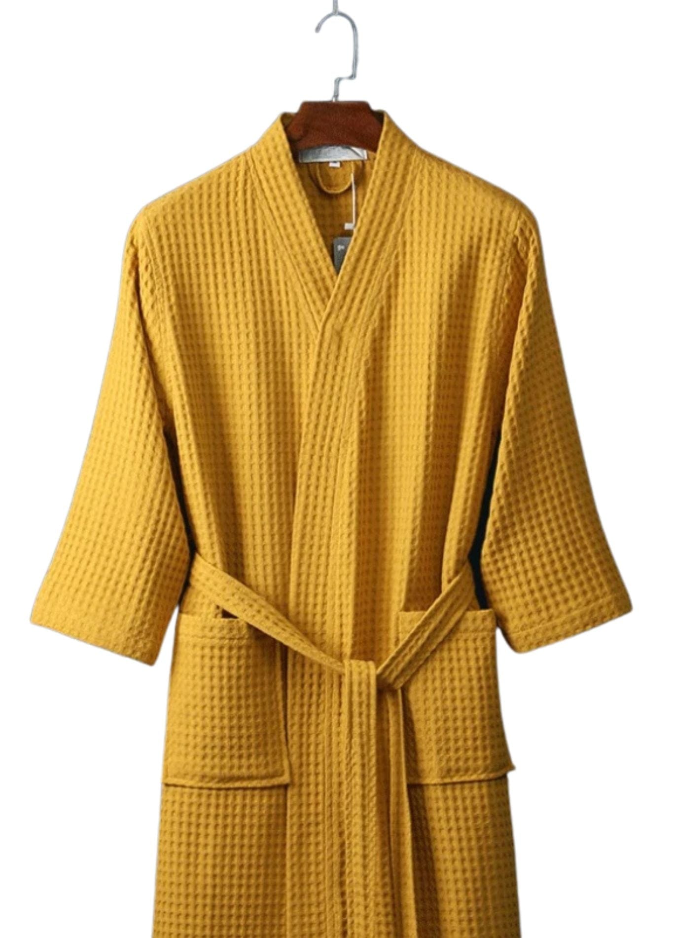Peignoir Coton Nid d'Abeille | Peignoir d'Or Jaune / M