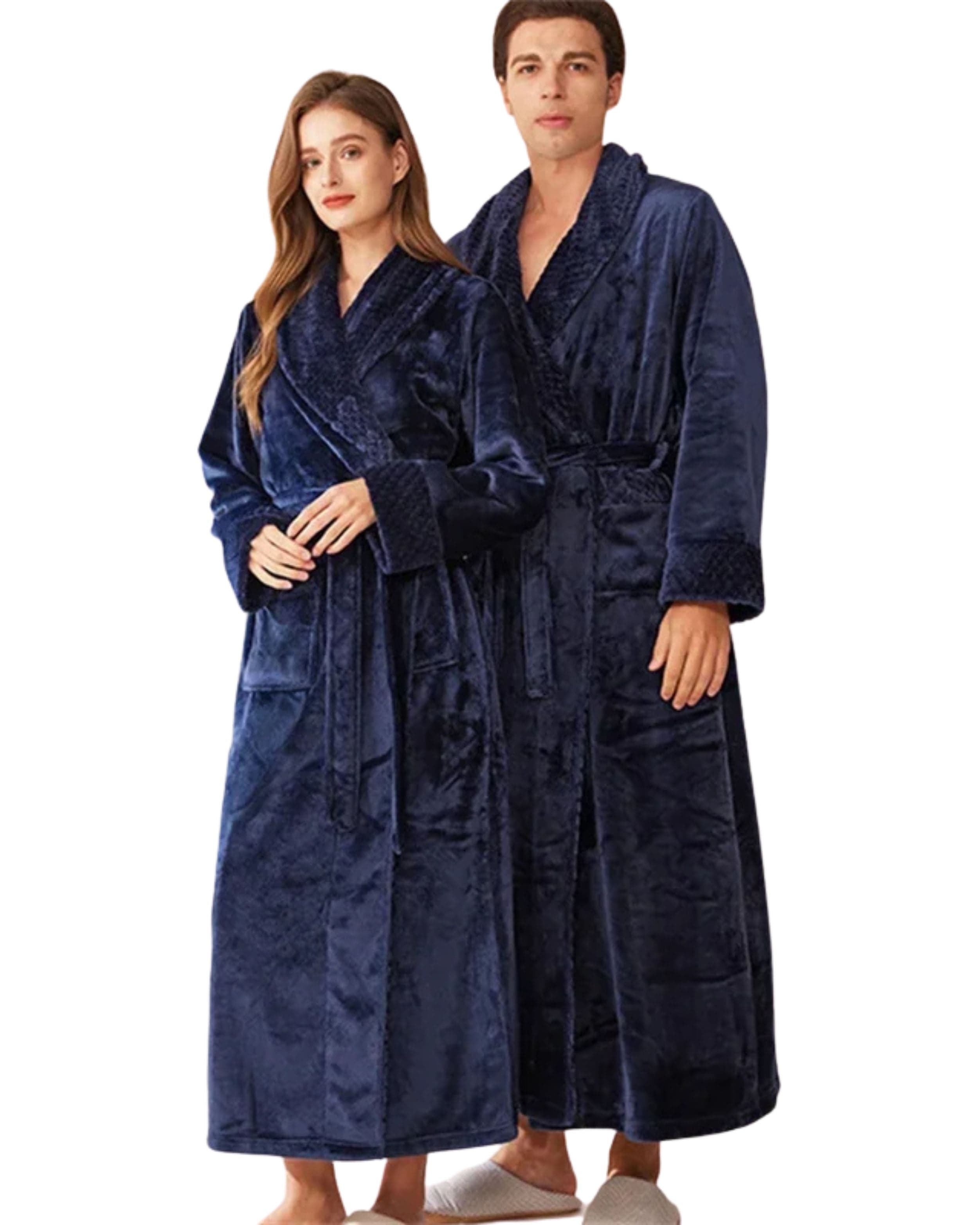 Peignoir Couple | Peignoir d'Or Bleu Marine / M