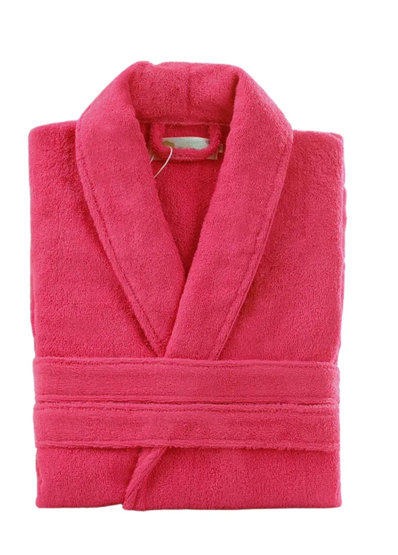 Peignoir Court Éponge Femme | Peignoir d'Or Fuchsia / L