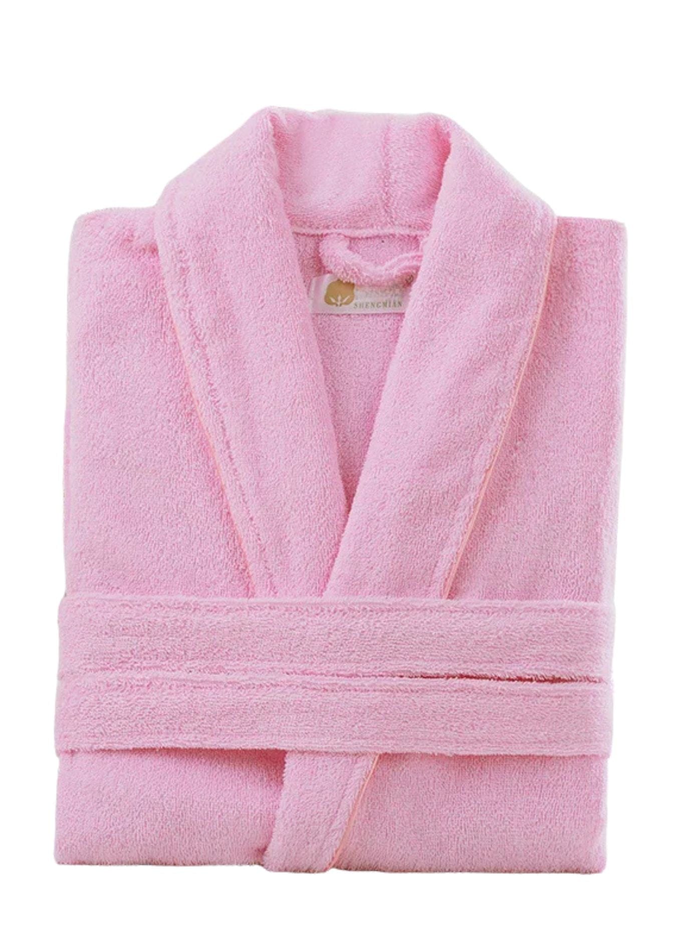 Peignoir Court Éponge Femme | Peignoir d'Or Rose / L