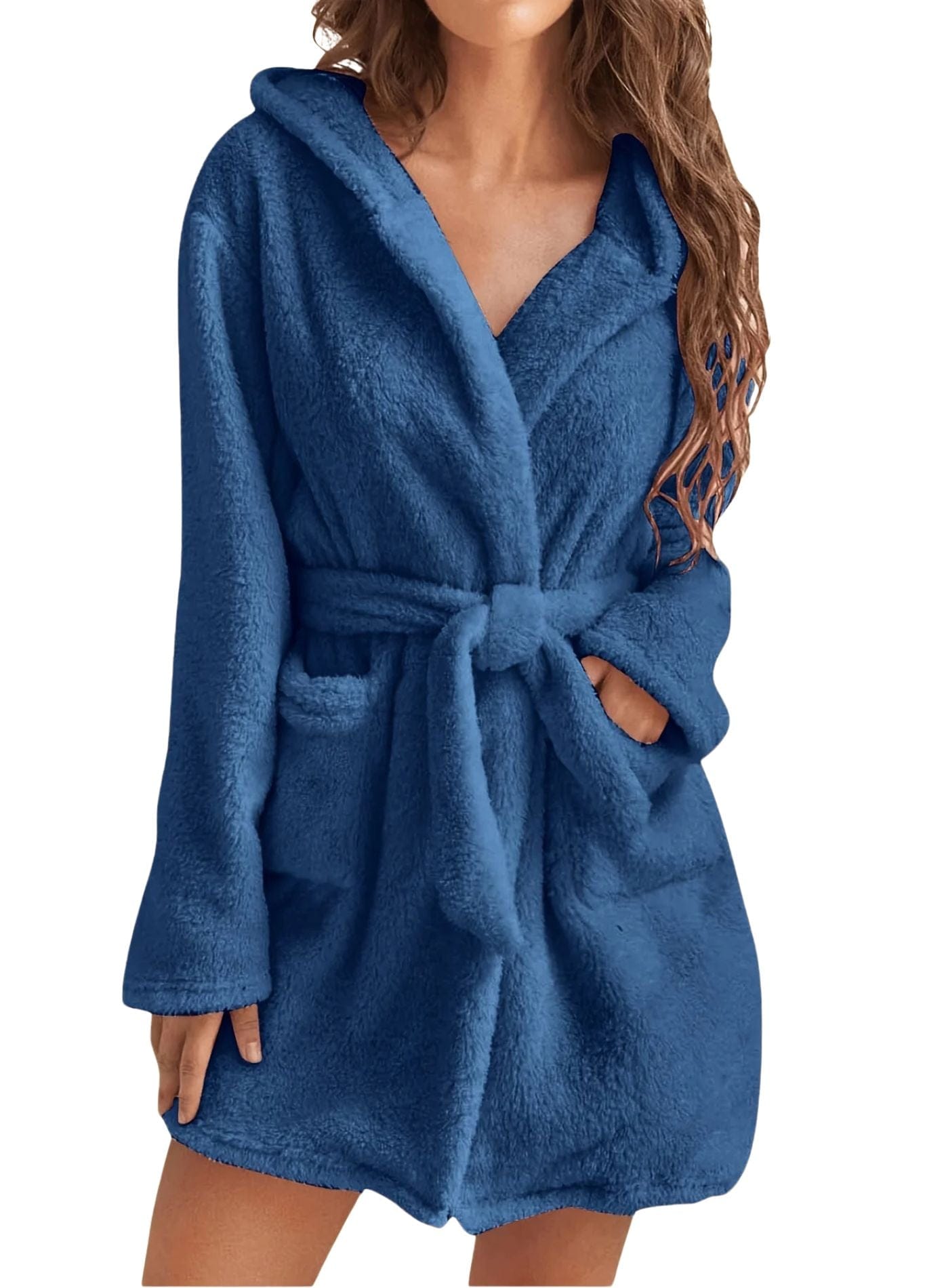 Peignoir Court | Peignoir d'Or Bleu / S