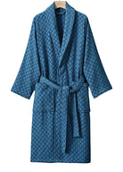 Peignoir de Bain Femme en Éponge | Peignoir d'Or Bleu / M