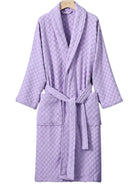 Peignoir de Bain Femme en Éponge | Peignoir d'Or Lavende / M