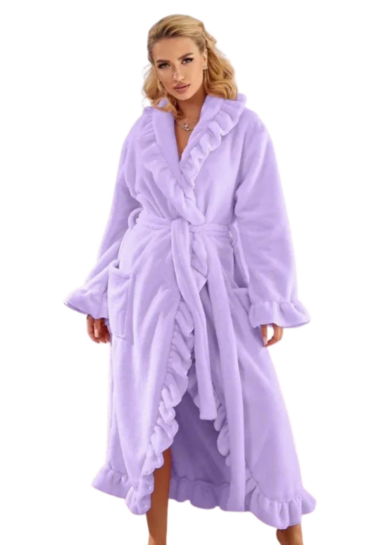 Peignoir de Bain Femme Luxe | Peignoir d'Or Lavende / S