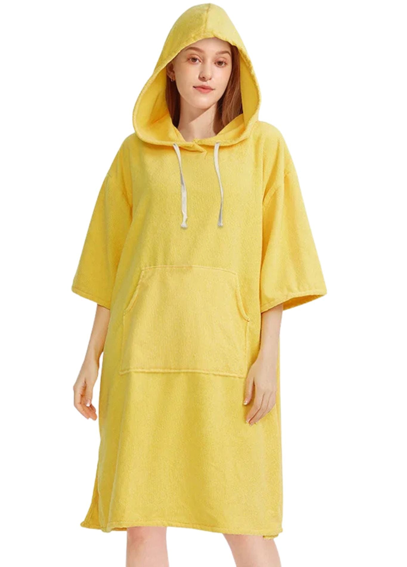 Peignoir de Plage Femme | Peignoir d'Or Jaune / 110 x 75 cm