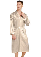 Peignoir en Satin Homme | Peignoir d'Or Champagne / S