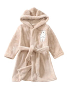 Peignoir Enfant Brodé | Peignoir d'Or Beige / 2 ans (85 - 95 cm)