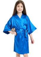Peignoir Enfant Fille | Peignoir d'Or Bleu / 4A (90 - 100 cm)