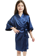 Peignoir Enfant Fille | Peignoir d'Or Bleu Marine / 4A (90 - 100 cm)
