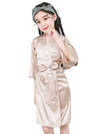 Peignoir Enfant Fille | Peignoir d'Or Champagne / 4A (90 - 100 cm)