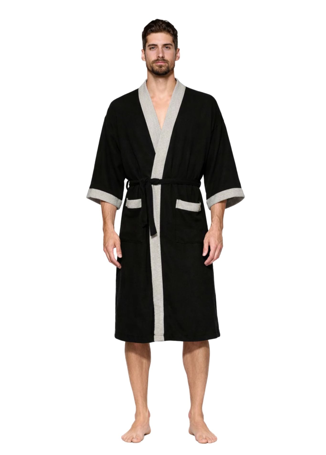 Peignoir Gaufré | Peignoir d'Or Noir / S