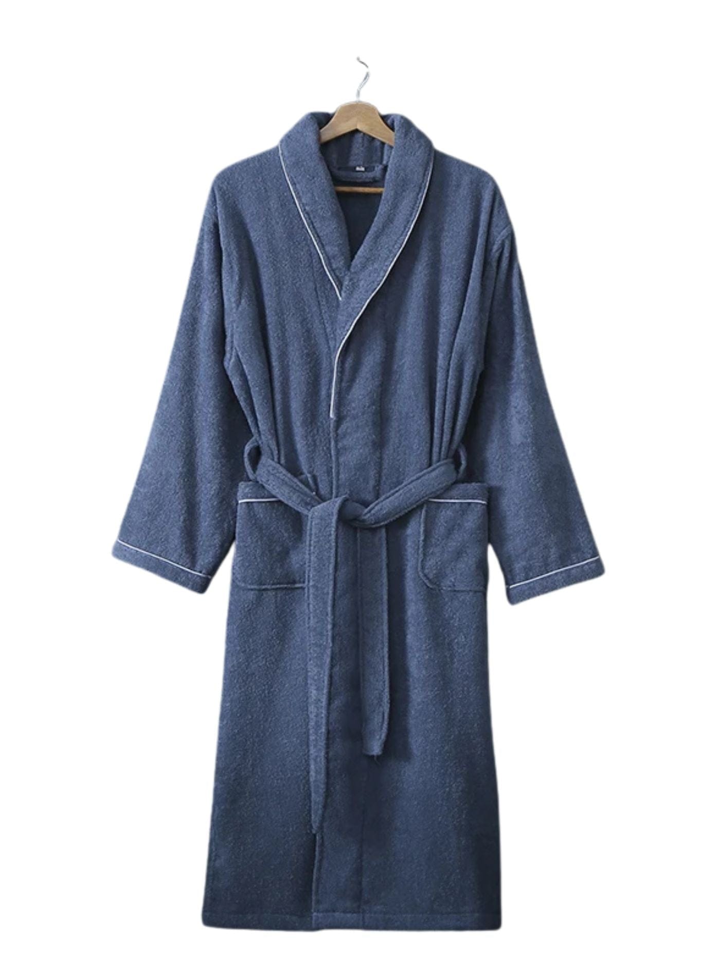 Peignoir Homme Blanc | Peignoir d'Or Bleu / M