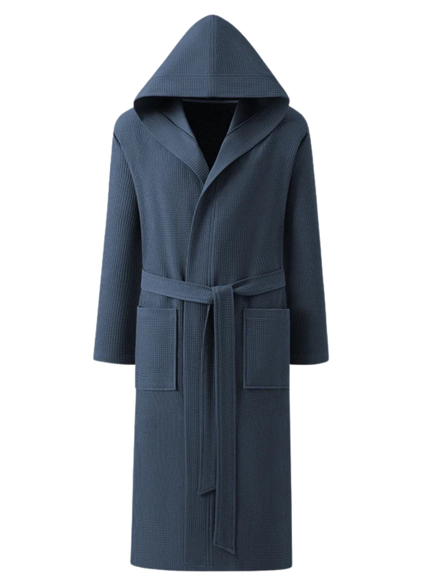 Peignoir Homme Capuche Luxe | Peignoir d'Or Bleu Marine / L