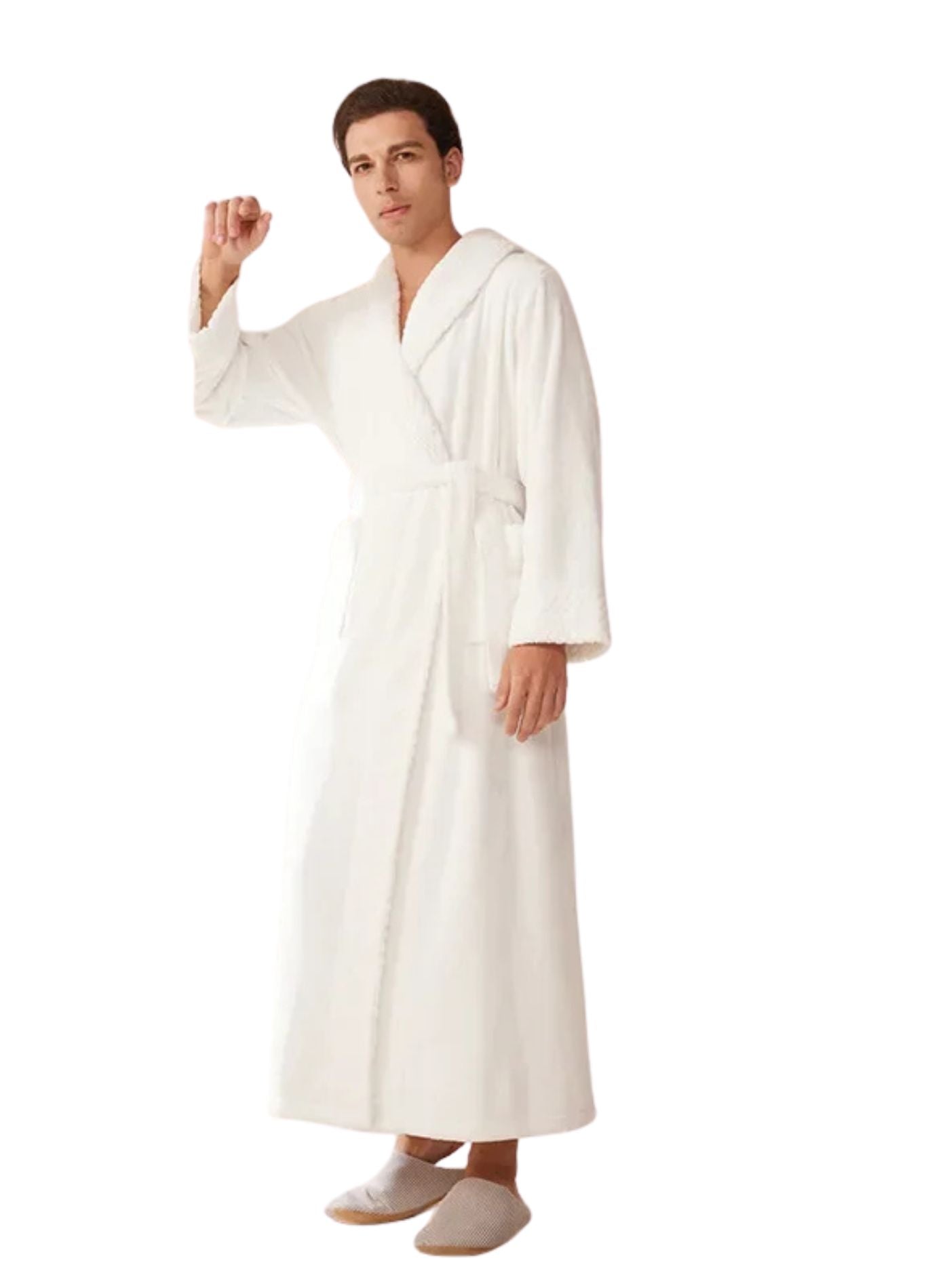 Peignoir Homme Eponge Epais | Peignoir d'Or Blanc / M