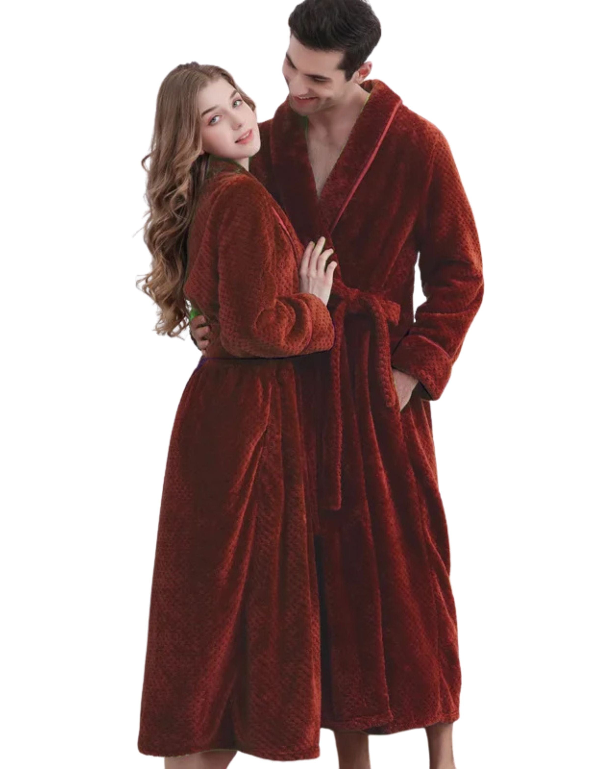 Peignoir Homme et Femme | Peignoir d'Or Bordeaux / M