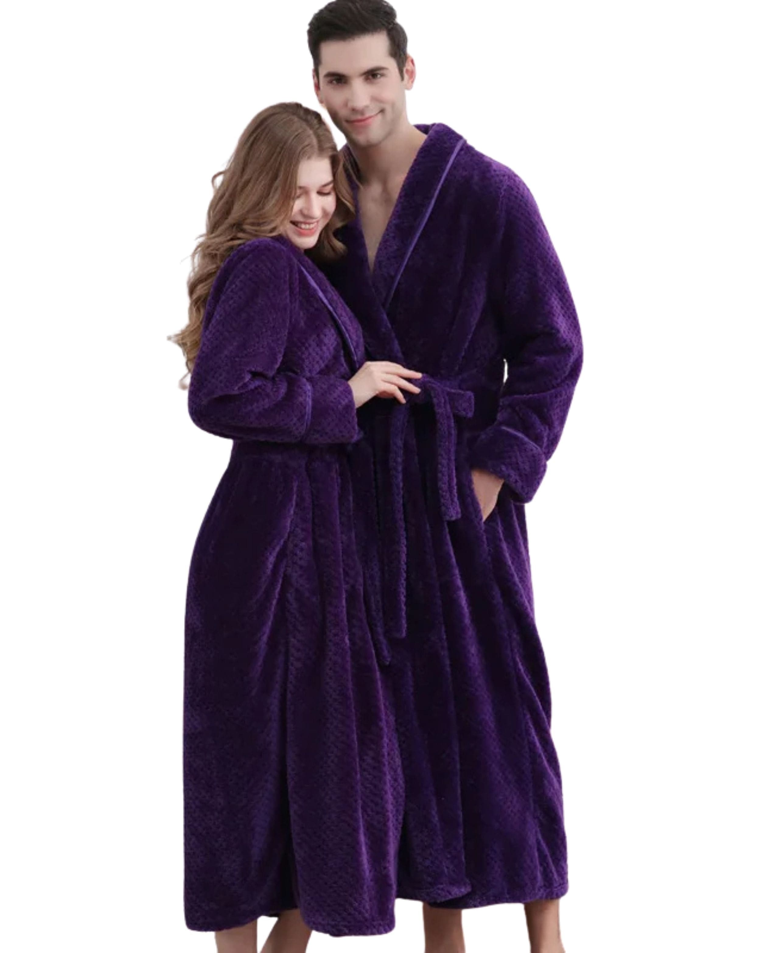 Peignoir Homme et Femme | Peignoir d'Or Violet / M