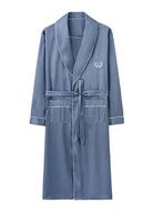 Peignoir Homme Été | Peignoir d'Or Bleu Acier / 4XL