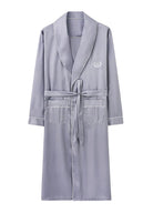 Peignoir Homme Été | Peignoir d'Or Gris Argent / 4XL