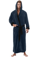 Peignoir Homme Noir | Peignoir d'Or Bleu Foncé / S