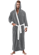 Peignoir Homme Noir | Peignoir d'Or Gris Clair / S