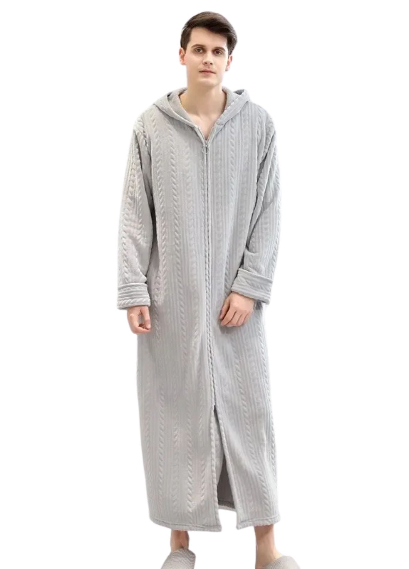 Peignoir Homme Rouge | Peignoir d'Or Gris Clair / M