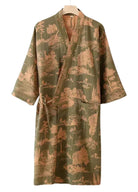 Peignoir Kimono Homme | Peignoir d'Or Élégance Bucolique / M