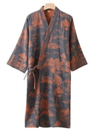 Peignoir Kimono Homme | Peignoir d'Or Gravure d’Héritage / M
