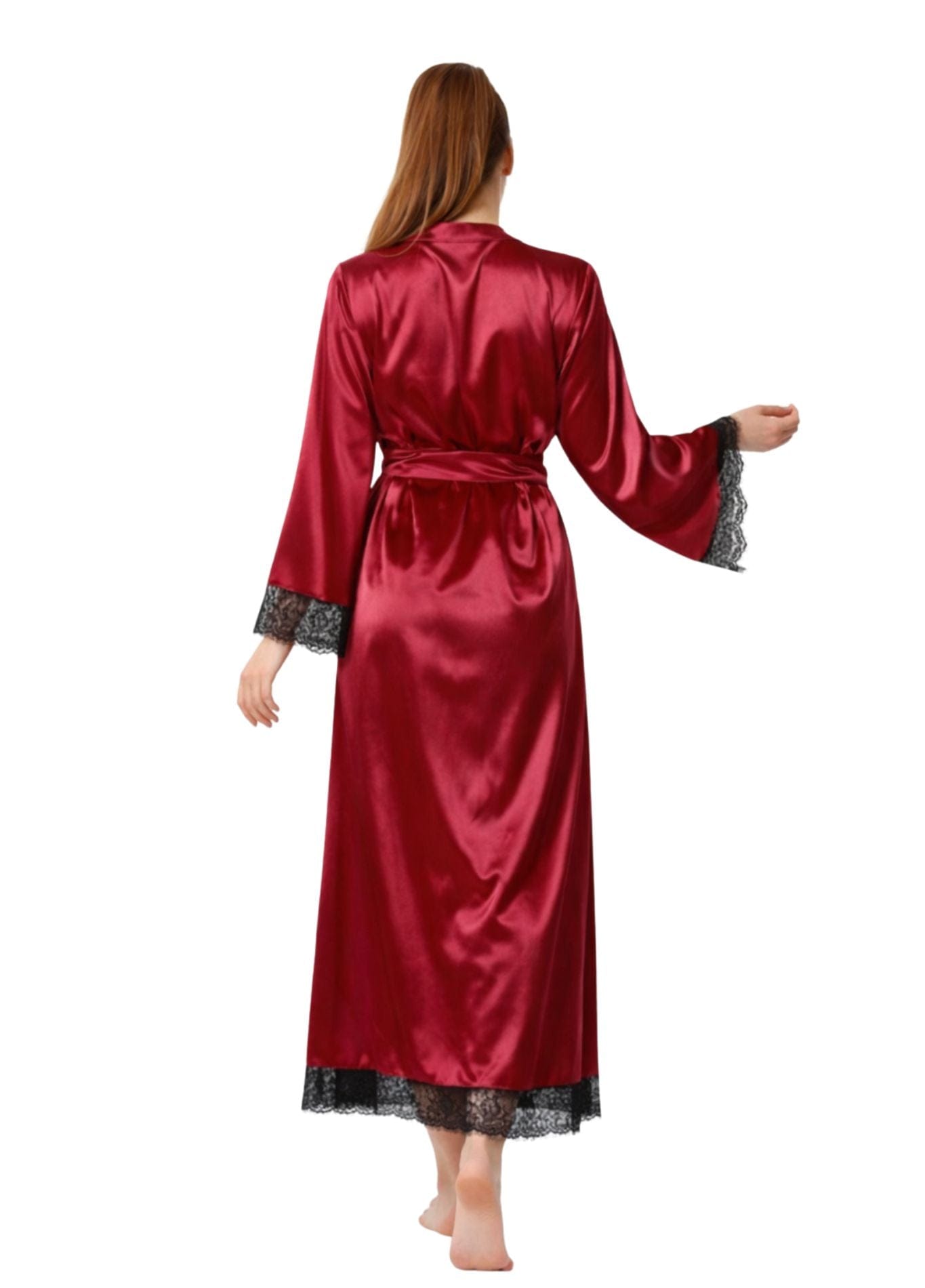 Peignoir Long en Satin | Peignoir d'Or