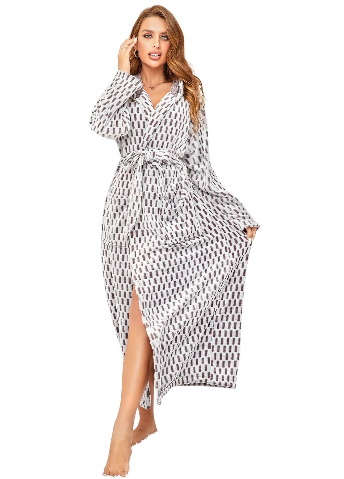 Peignoir Luxe pour Femme | Peignoir d'Or Prestige Géométrique / S