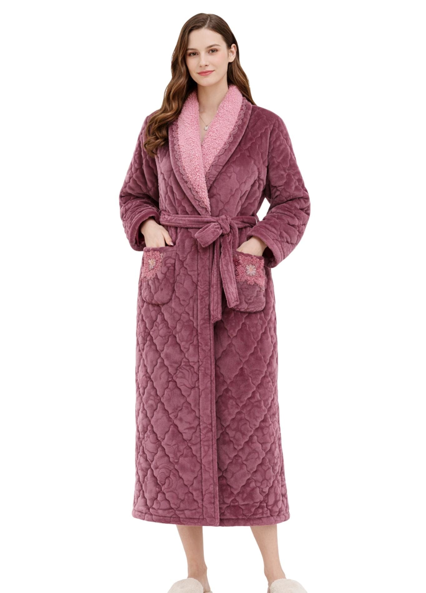 Peignoir Matelassé Femme | Peignoir d'Or Rosée d’Hiver / M