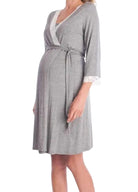 Peignoir Maternité | Peignoir d'Or S / Gris