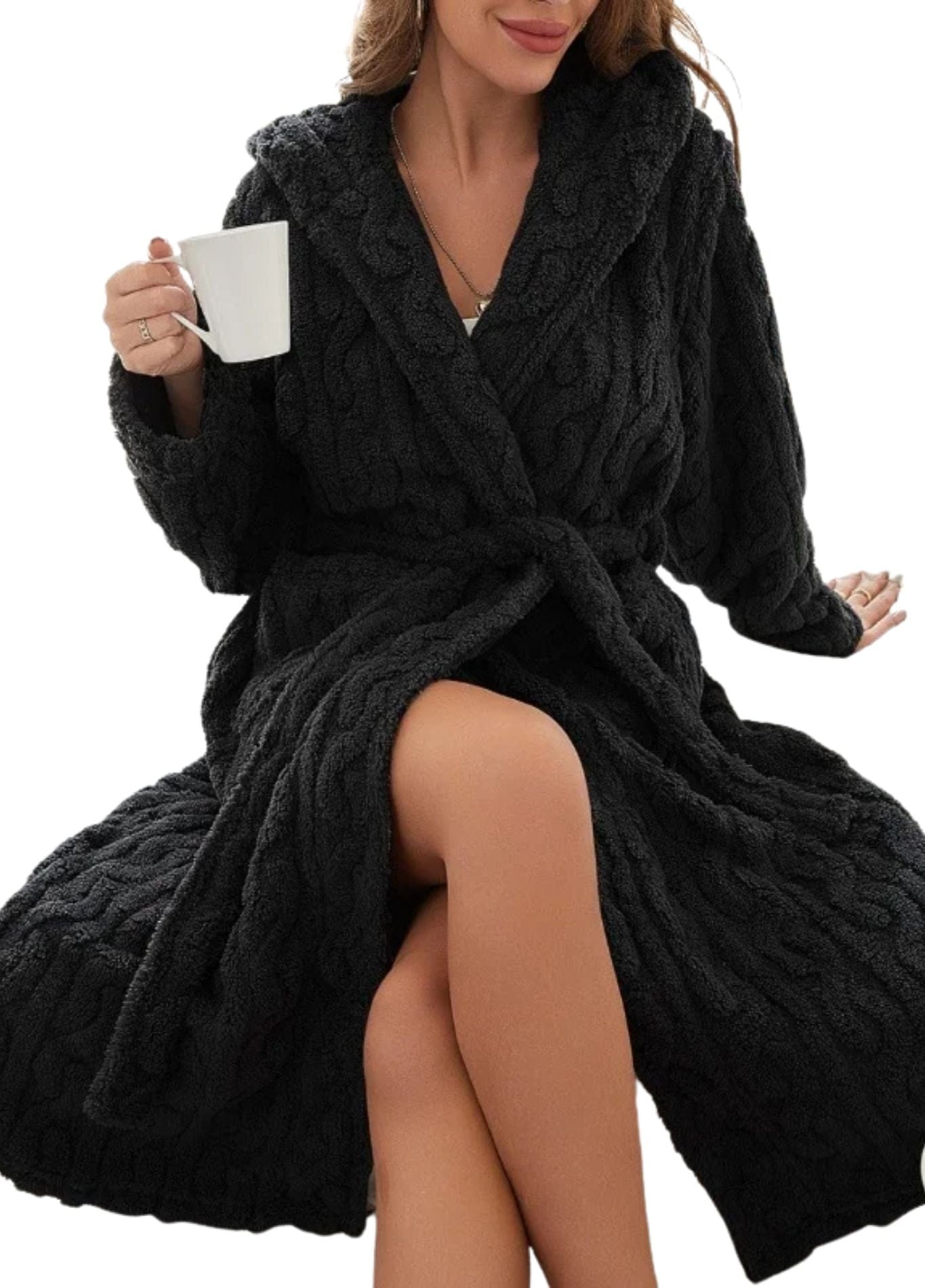 Peignoir Noir Femme | Peignoir d'Or