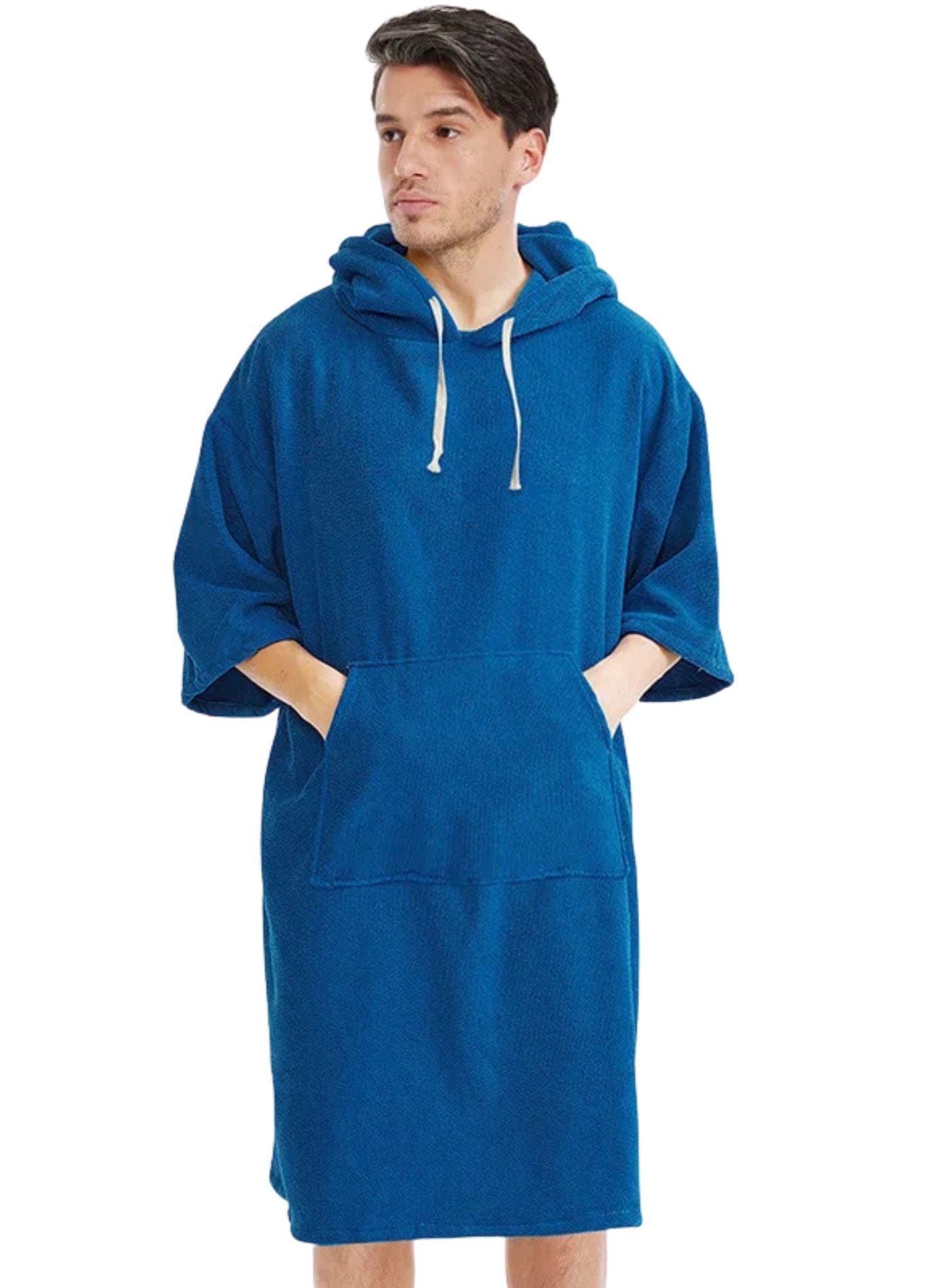 Peignoir Plage | Peignoir d'Or Bleu Électrique / 110 x 75 cm