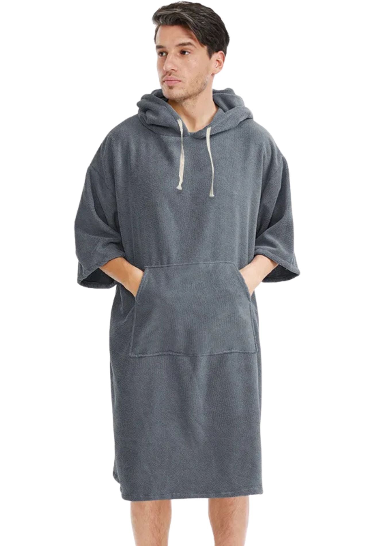 Peignoir Plage | Peignoir d'Or Gris Foncé / 110 x 75 cm