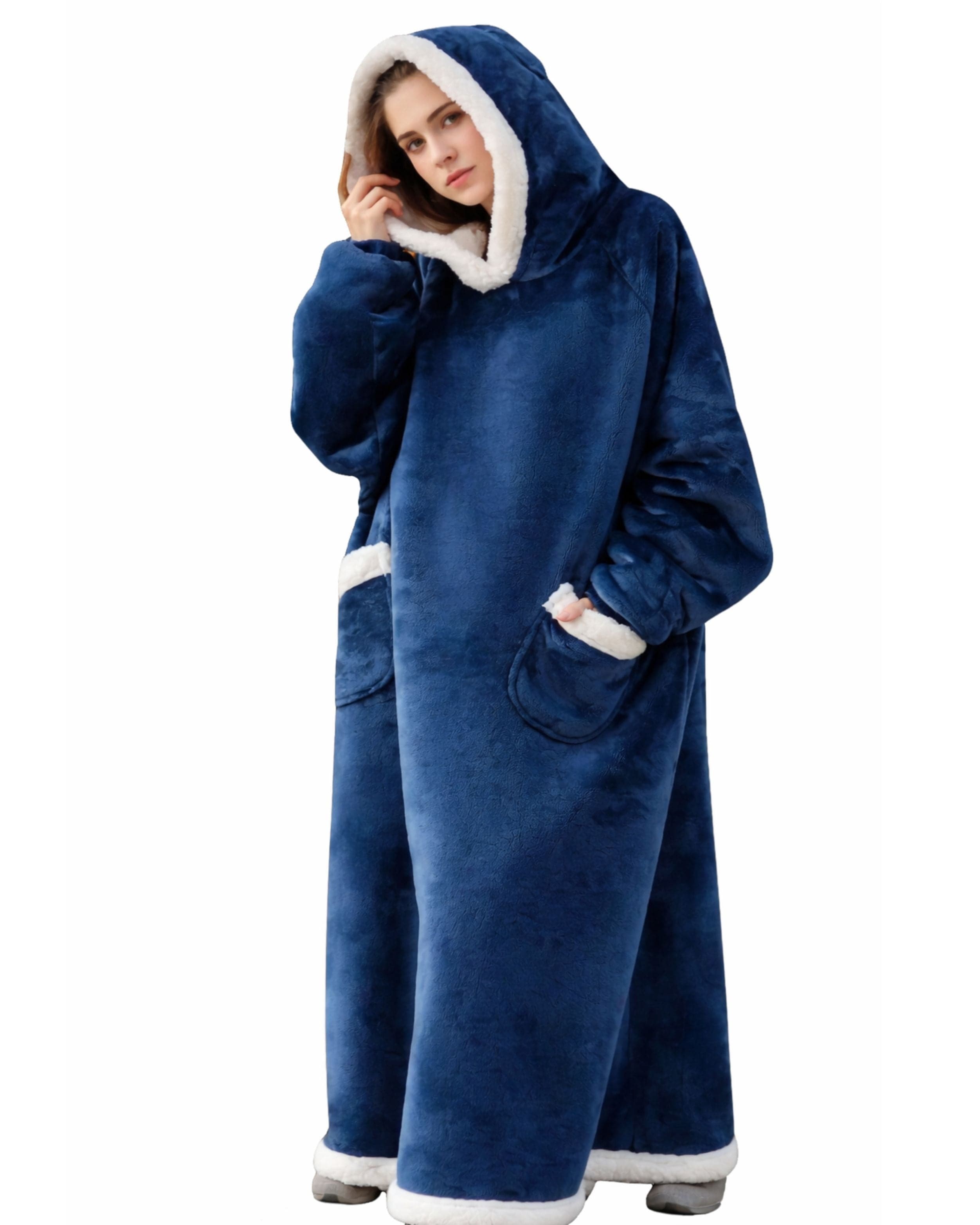 Peignoir Plaid Femme | Peignoir d'Or 150 cm / Bleu