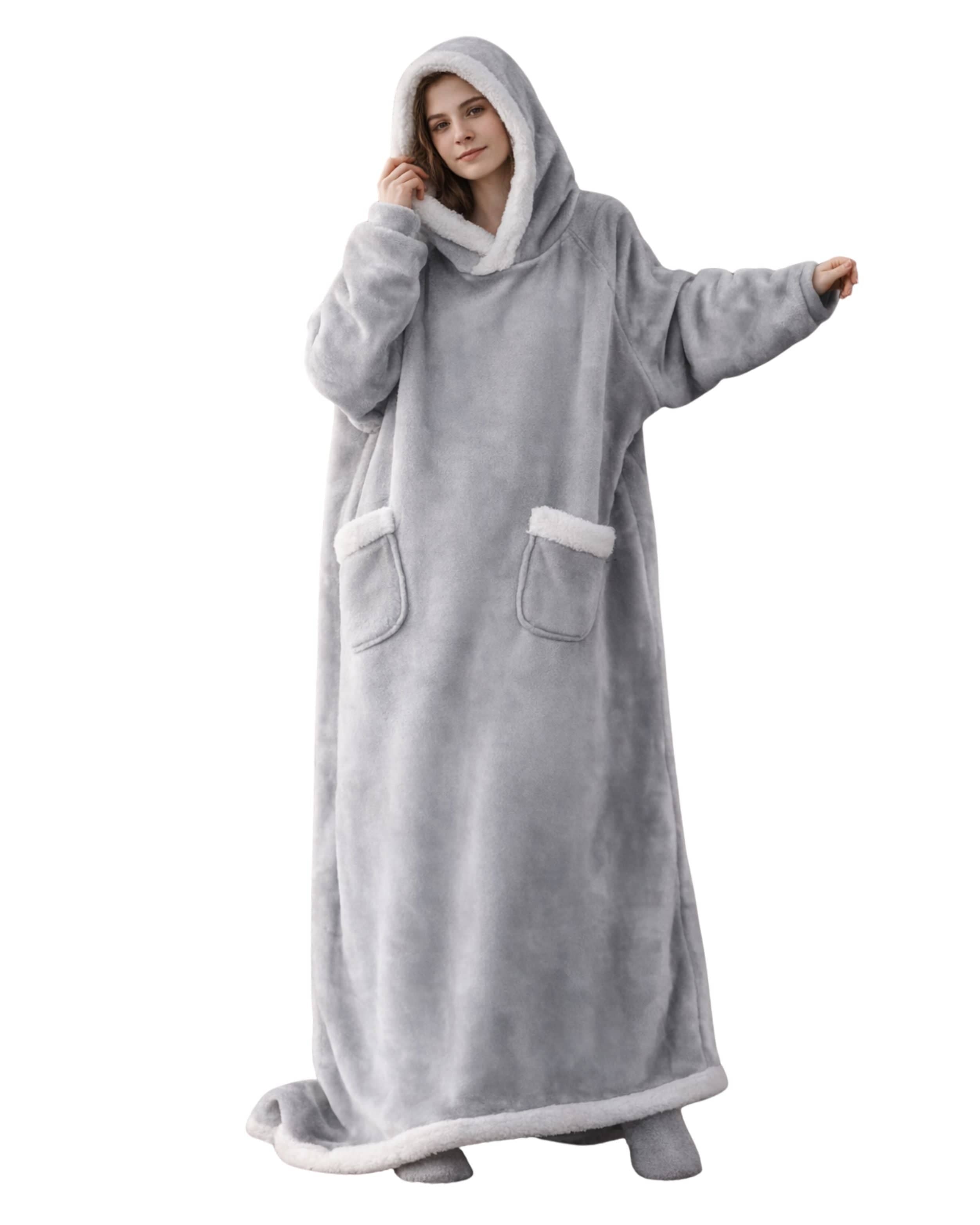 Peignoir Plaid Femme | Peignoir d'Or 150 cm / Gris