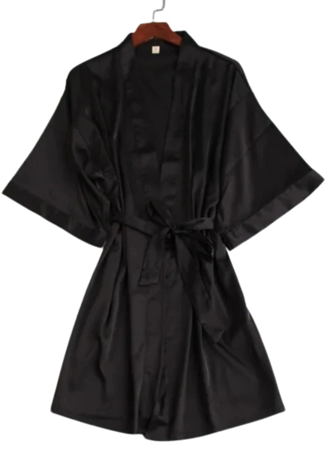 Peignoir Satin | Peignoir d'Or Noir / M