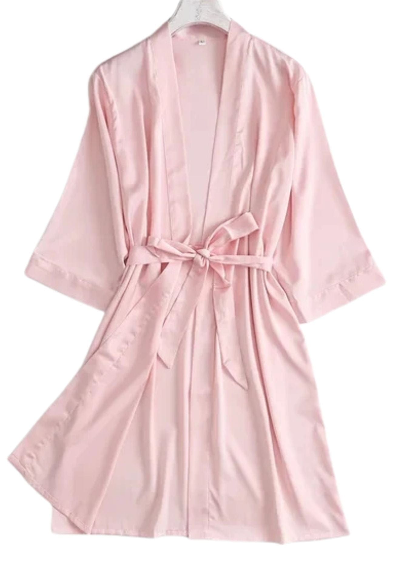 Peignoir Satin | Peignoir d'Or Rose Pâle / M