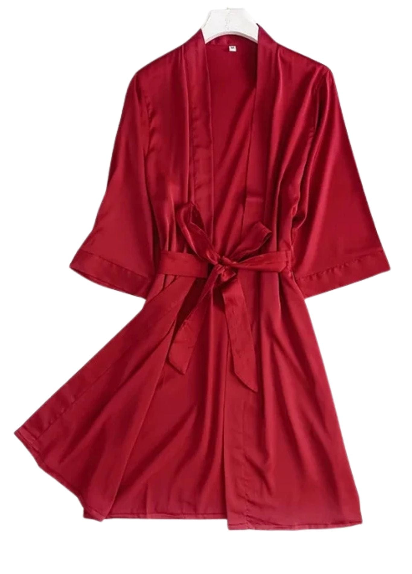 Peignoir Satin | Peignoir d'Or Rouge Vin / M