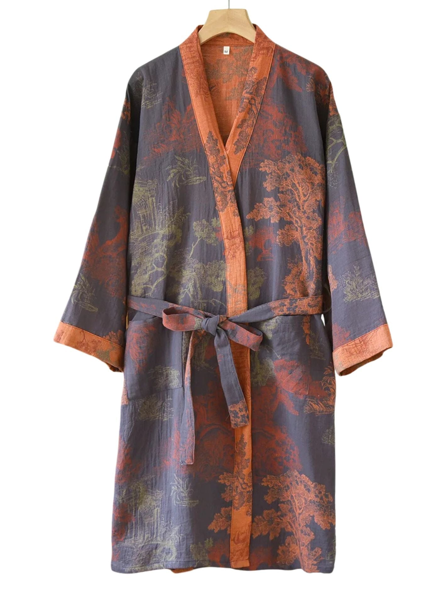 Veste Femme Kimono | Peignoir d'Or Brume Terre-Cuite / L