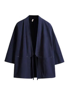Veste Kimono Noir Homme | Peignoir d'Or M / Bleu Marine